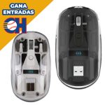 Mouse Inalámbrico Recargable con Receptor USB