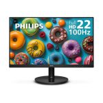 Monitor Philips Full HD de 22 Pulgadas Sin Marco 100 Hz HDMI VGA