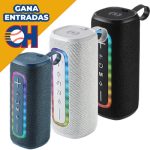 Bocina Bluetooth Portátil con Puerto USB  Sonido Estéreo, Micro SD y Auxiliar.