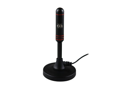 Antena de interior VHF/UHF Compacta Excelente Recepción con Bajo Perfil y Peso Ligero