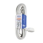 Extensión Eléctrica Hogar Y Oficina 15 Metros Color Blanco