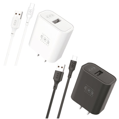 Combo Cargador tipo micro USB V8 2.4A