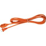 Extensión Eléctrica Uso Rudo 3 Metros Reforzada Color Naranja