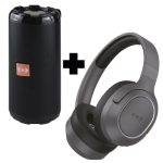 kit de Audífonos Diadema RGB  + Bocina Bluetooth Portátil