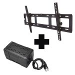 Kit soporte fijo para pantalla de 50-110 mas regulador de 8 conectores 1000VA
