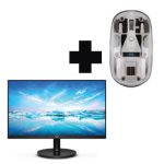 kit mouse con conexion bluetooh mas monitor philips 22 pulgadas