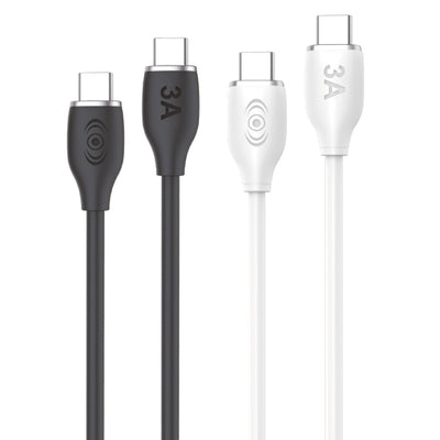 Cable Tipo C a Tipo C 60W Carga Rápida Negro